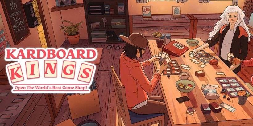 Kardboard Kings lets you serve or rip off customers in your very own card shop, out now on Crunchyroll Game Vault