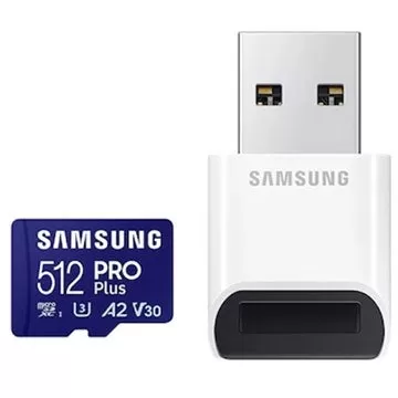 512GB सैमसंग प्रो प्लस माइक्रो SDXC कार्ड USB एडाप्टर के साथ अब $ 29.99