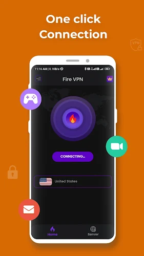 Fire VPN - VPN 프록시 브라우저 스크린샷 0