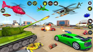 Helicopter Robot Car Game 3d Ảnh chụp màn hình 0