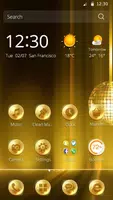 Golden Disco Vintage Theme Ekran Görüntüsü 1