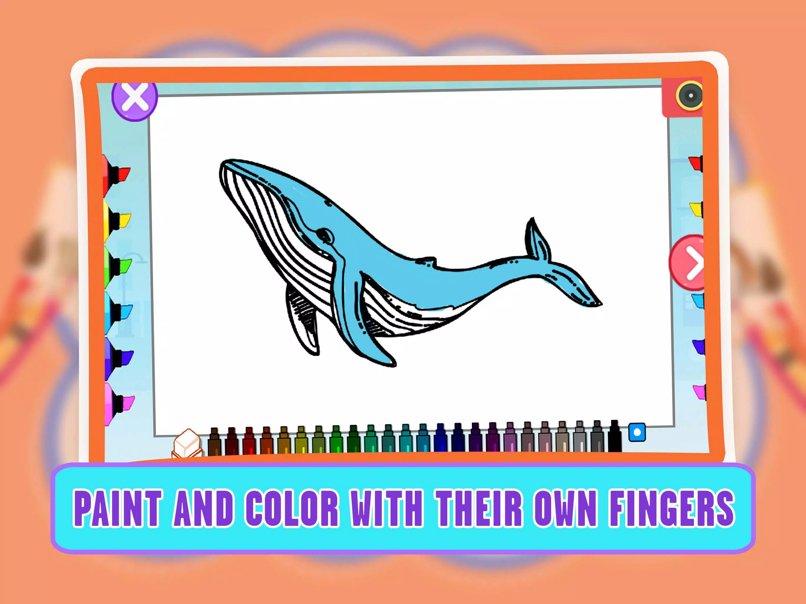 Learning Animal Coloring Games Screenshot 2