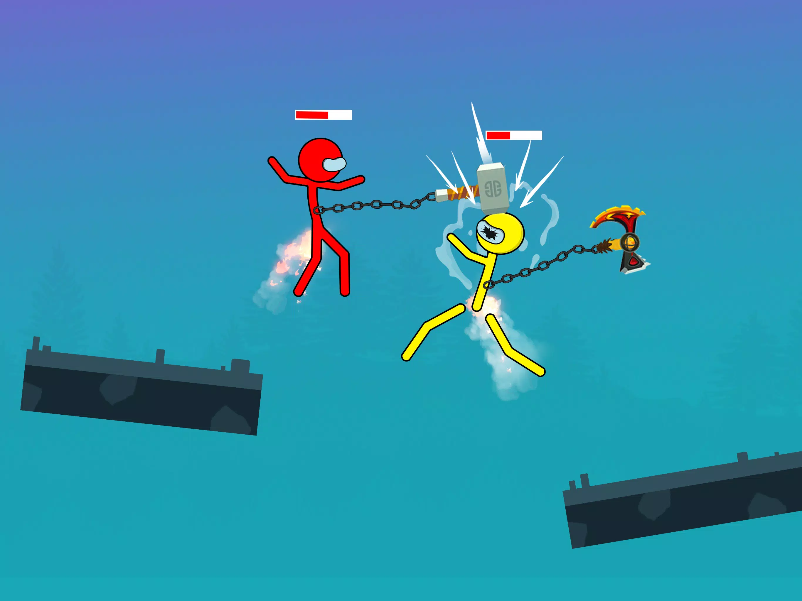 Stick Hero Stickman Smasher 螢幕截圖 1