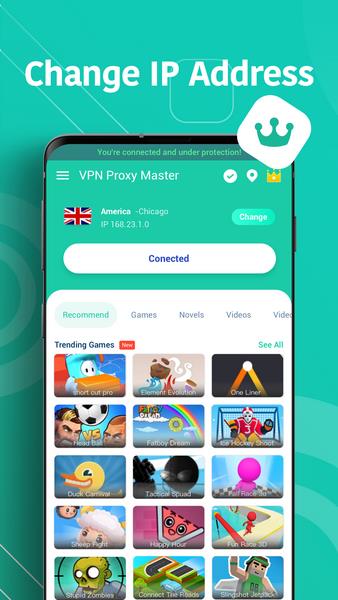 Snap Master VPN: Super Vpn App Captura de pantalla 1