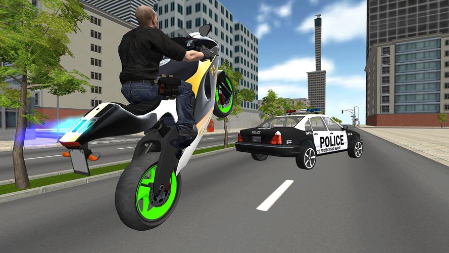Bike Driving: Police Chase Captura de tela 1