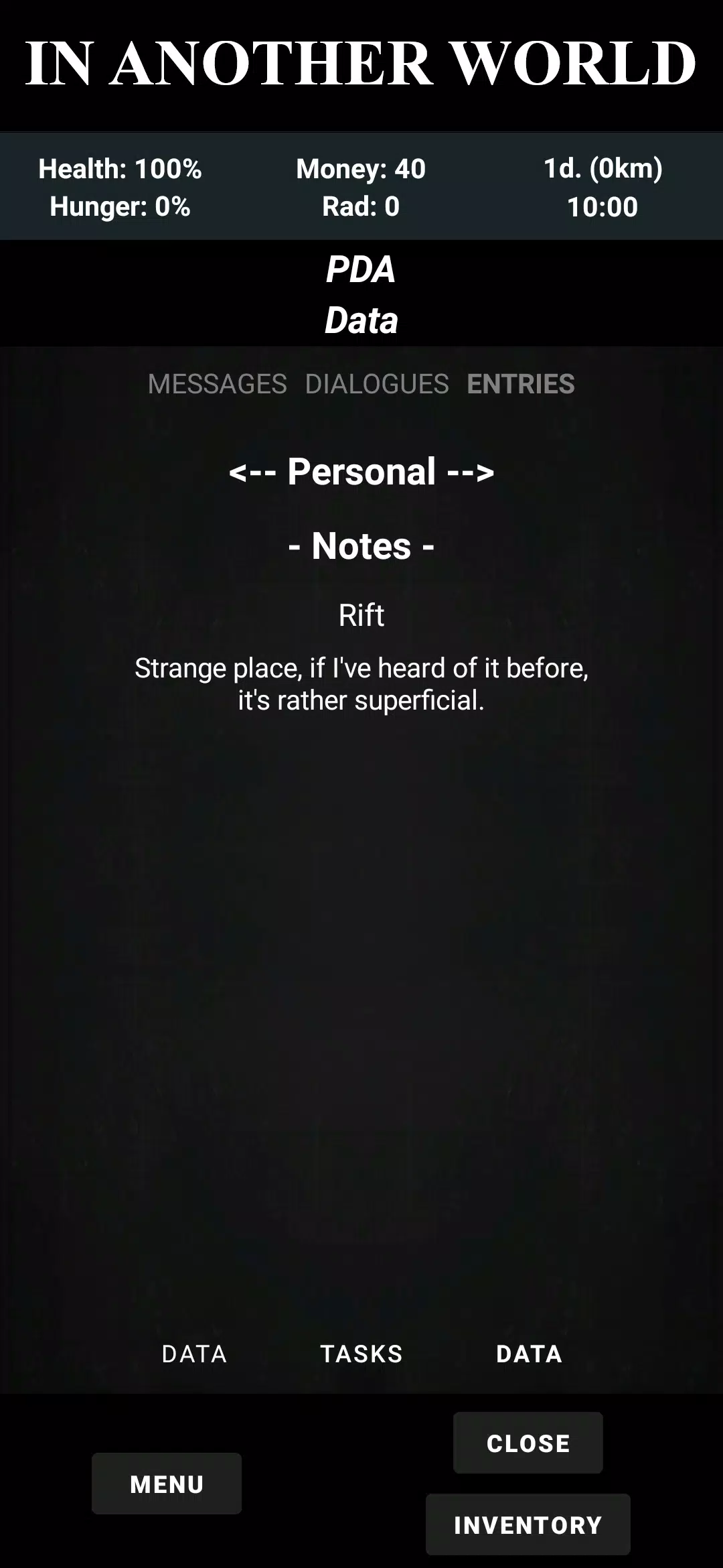 Fault Zone: Text Quest RPG Survival ภาพหน้าจอ 3