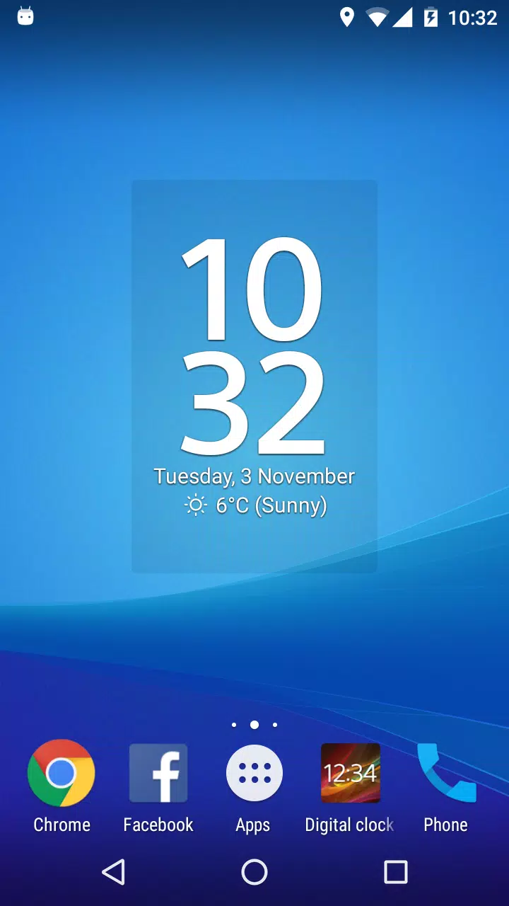 Digital Clock & Weather Widget Screenshot 2