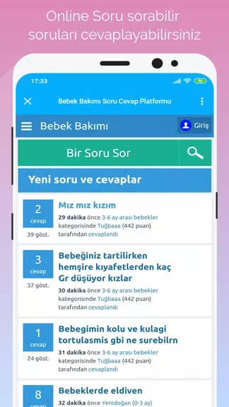 Schermata Gün Gün Bebek Bakımı, Takibi 0