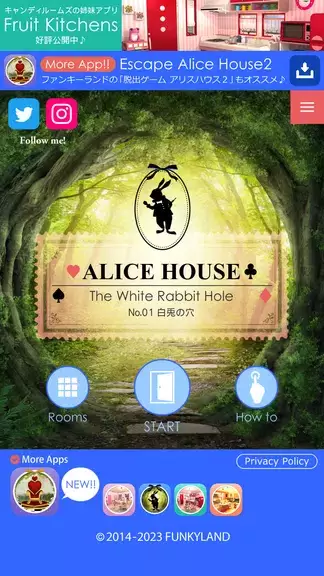 Escape Alice House Ekran Görüntüsü 1