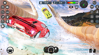 Water Slide Car Race games স্ক্রিনশট 2