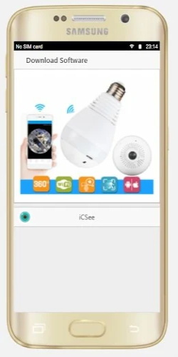 Bulb Camera Panoramic CCTV 360 스크린샷 2