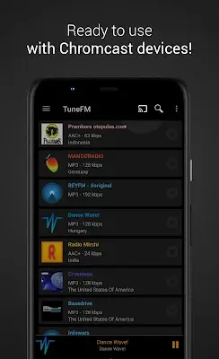 TuneFM - Radio Player Captura de tela 2