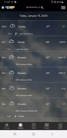 WAFB First Alert Weather ဖန်သားပြင်ဓာတ်ပုံ 1