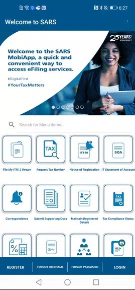 SARS Mobile eFiling Screenshot 0