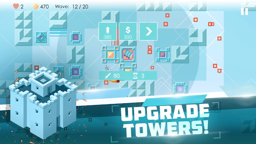 Mini TD 2: Relax Tower Defense 스크린샷 1