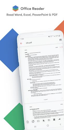 Office Reader - PDF,Word,Excel Zrzut ekranu 0