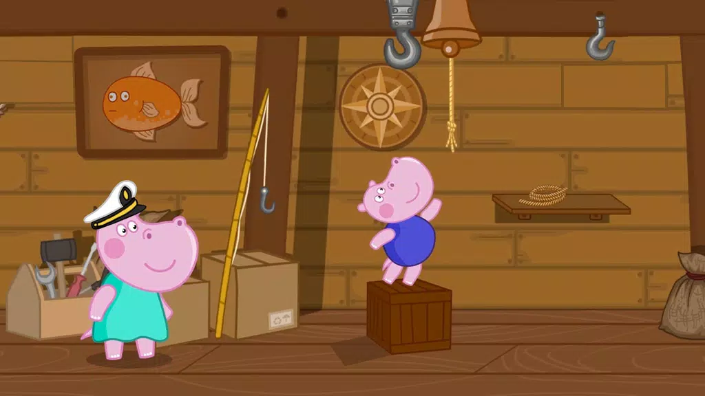 Hippo Adventures: Lighthouse स्क्रीनशॉट 1