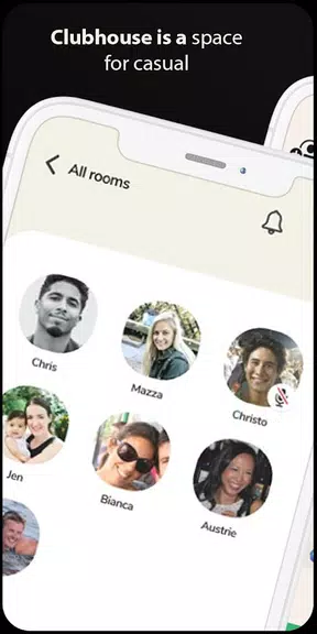 Clubhouse Drop-in audio chat android Guide ภาพหน้าจอ 1