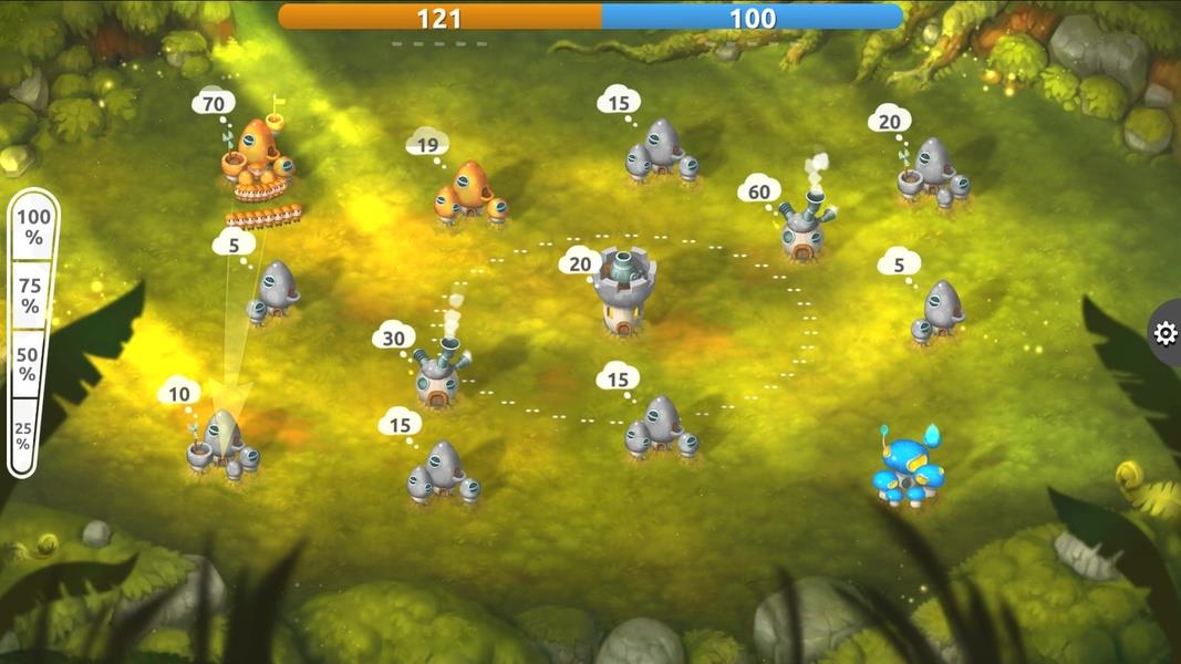 Mushroom Wars 2: RTS Strategy ဖန်သားပြင်ဓာတ်ပုံ 0