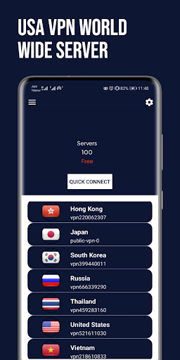 USA VPN Fast: Secure VPN Proxy 螢幕截圖 1