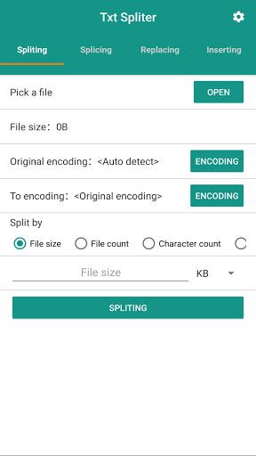 Txt Spliter स्क्रीनशॉट 0