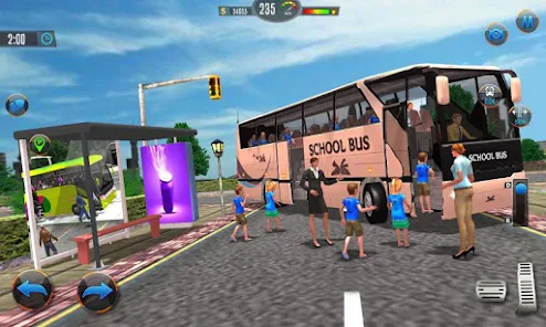 Offroad School Bus Drive Games Capture d'écran 0