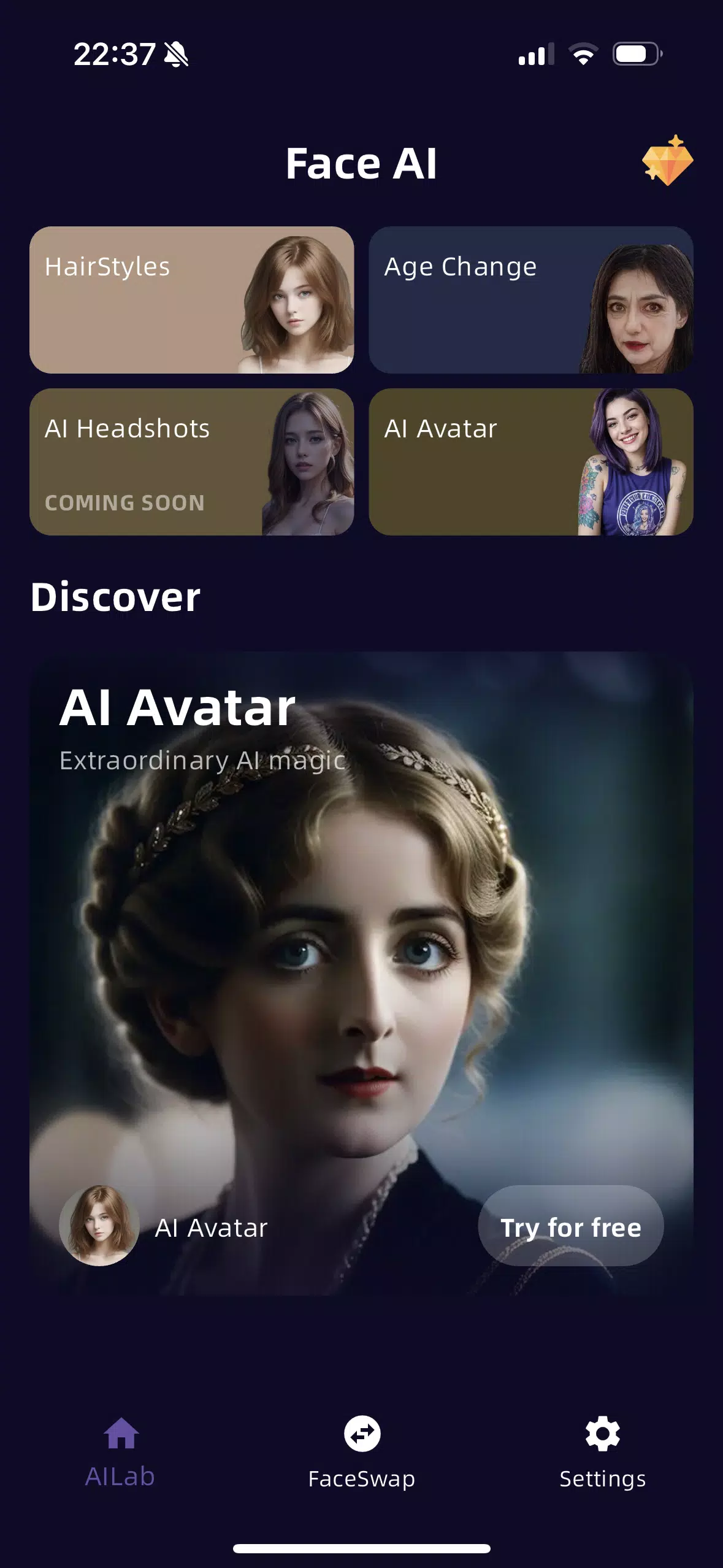Face AI ภาพหน้าจอ 0