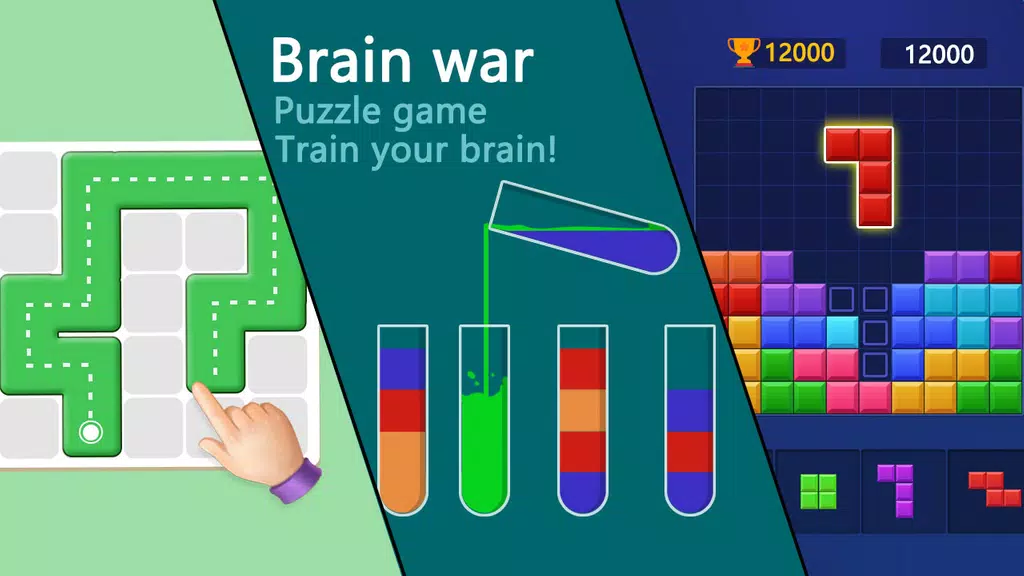 Brain war - puzzle game Zrzut ekranu 0