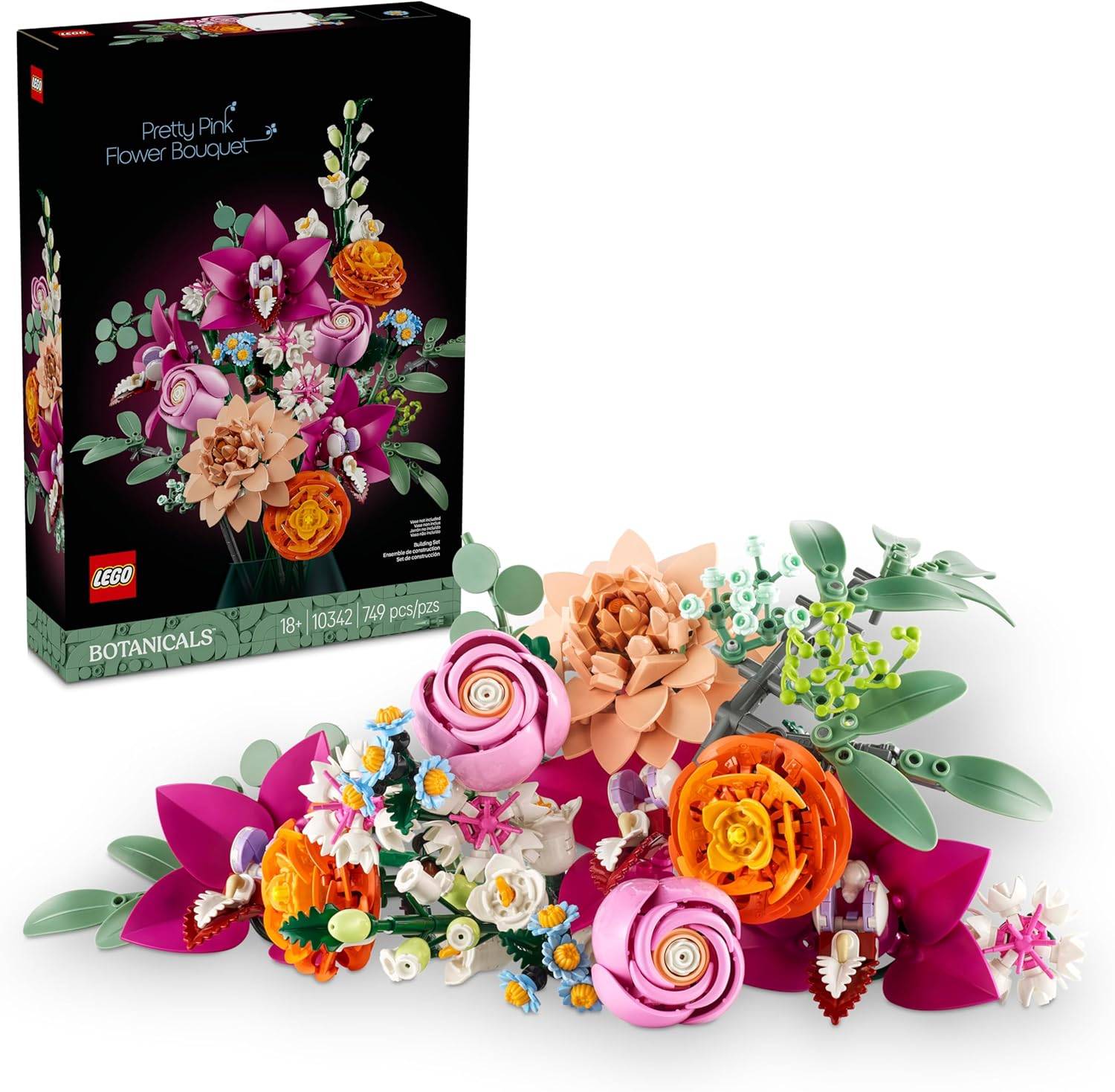 Construimos el ramo de flores de LEGO Pretty Pink, una sorpresa perfecta para el día de San Valentín