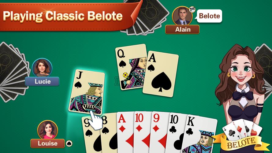 Belote Tangkapan skrin 0