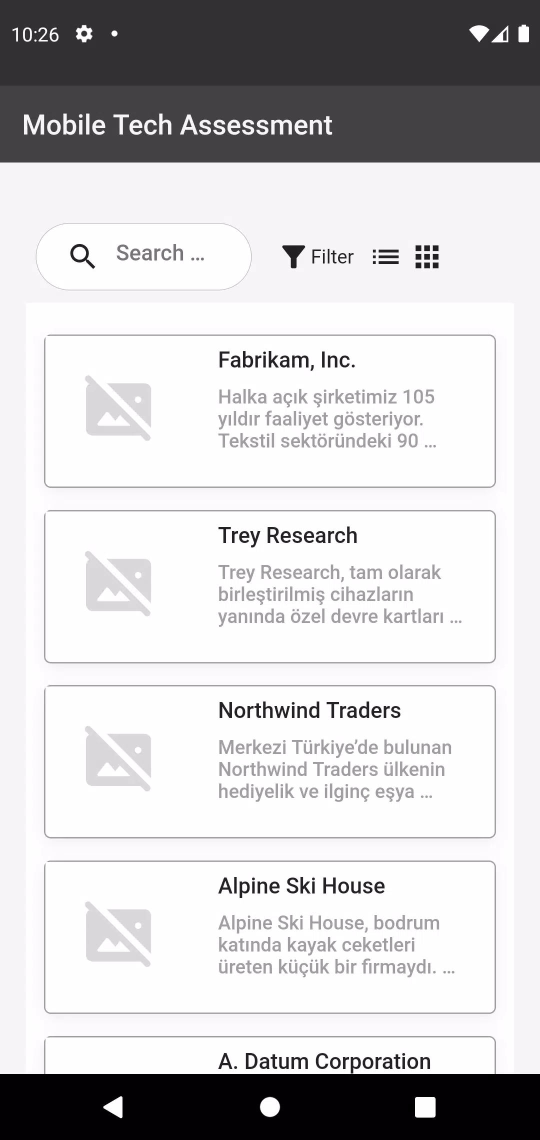 Flutter Tech Assessment 螢幕截圖 0