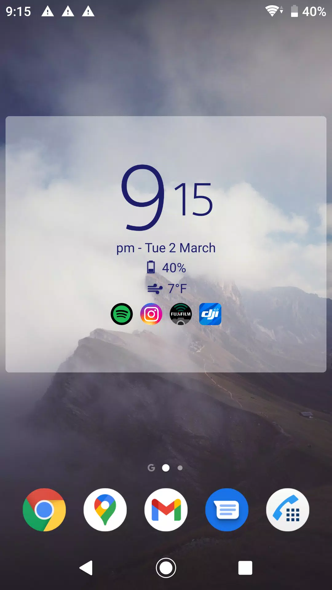 Digital Clock & Weather Widget Screenshot 1