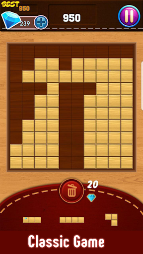 Block Puzzle : Classic Wood Screenshot 1