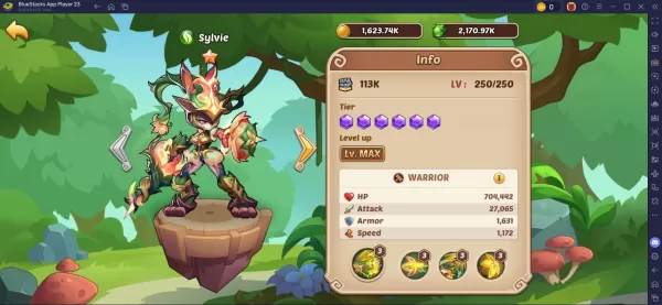 Sylvie in Idle Heroes: Kỹ năng, cổ vật, đá và hướng dẫn đường dẫn cây