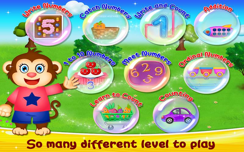 Baby Numbers Learning Game ဖန်သားပြင်ဓာတ်ပုံ 1