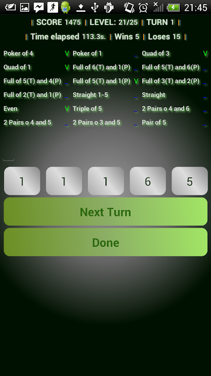Doms roll dice poker game free Tangkapan skrin 3