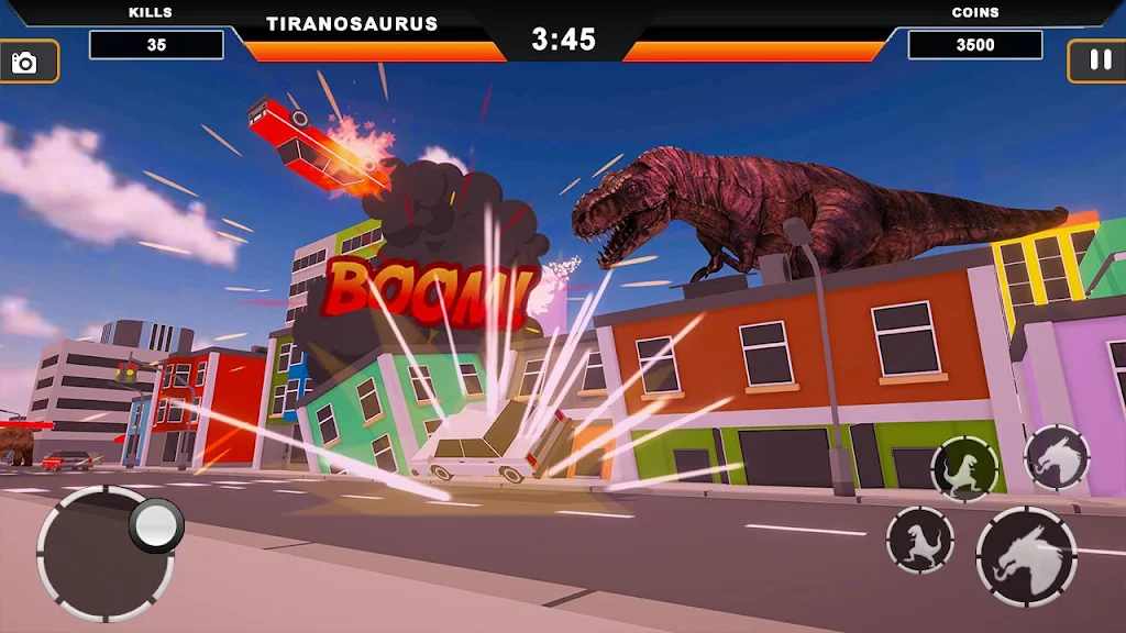 Dinosaur Rampage: Dino City Rampage Simulator スクリーンショット 0