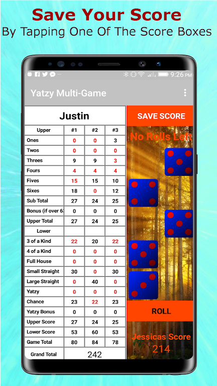 Schermata Yatzy Multi-Game Edition 2