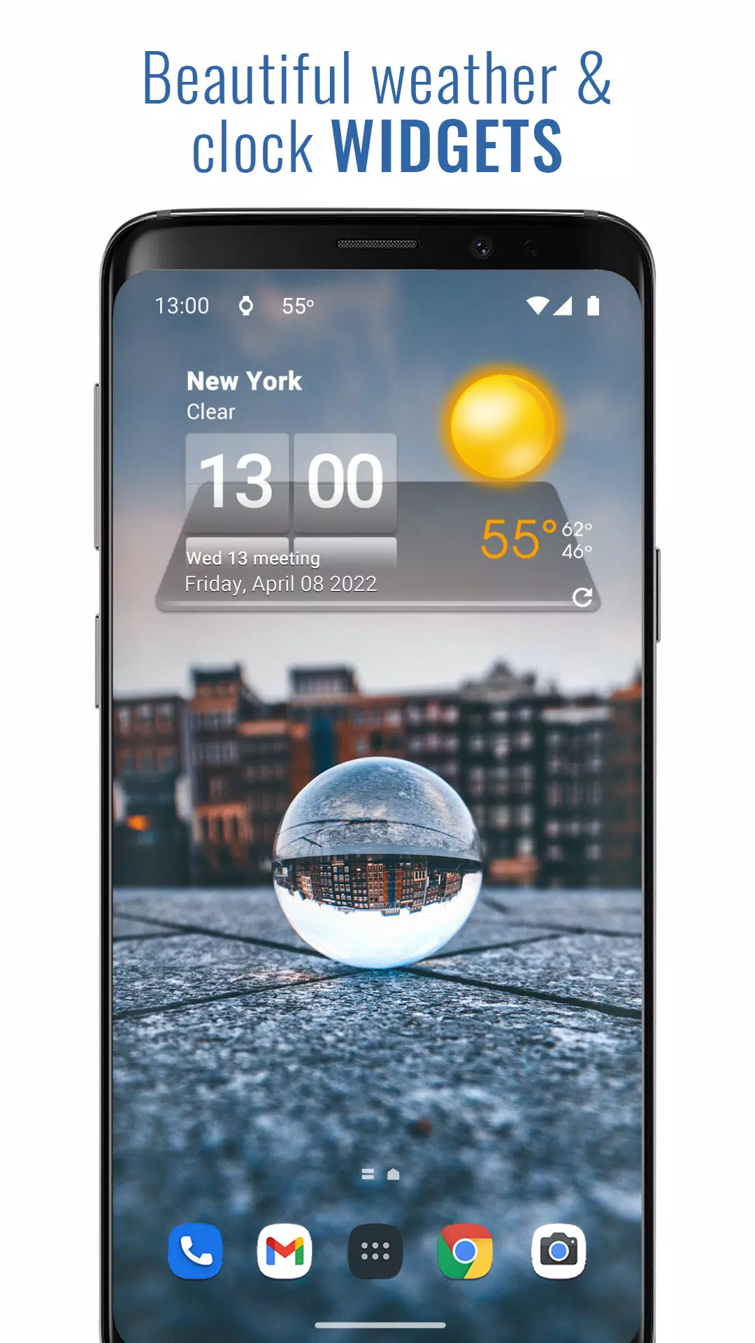 3D Sense Clock & Weather Captura de tela 1