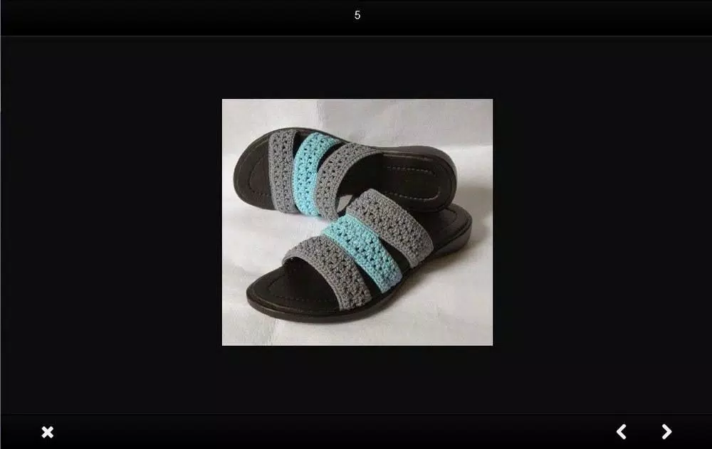 Knitted sandals idea 螢幕截圖 3