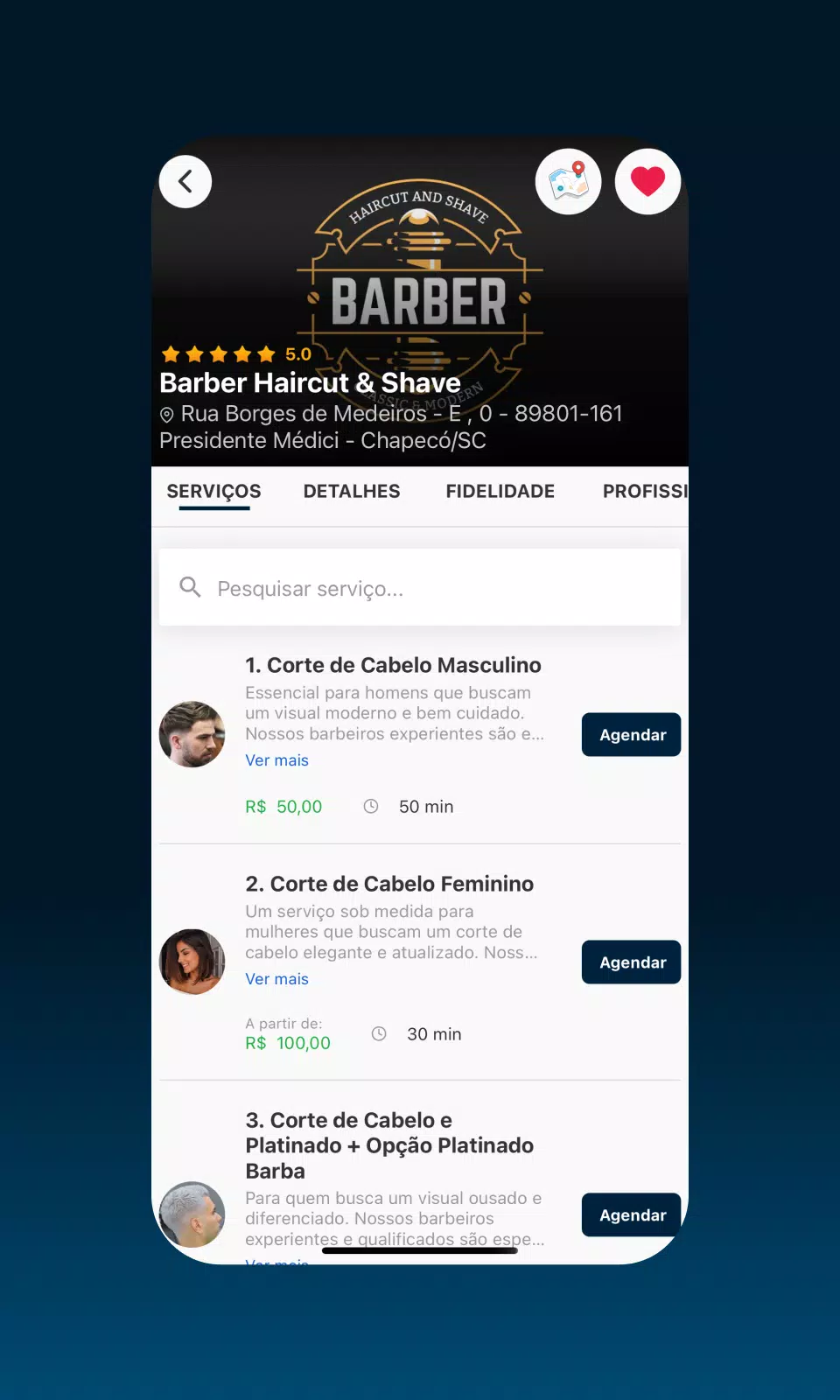 AppBarber: Cliente Captura de pantalla 2