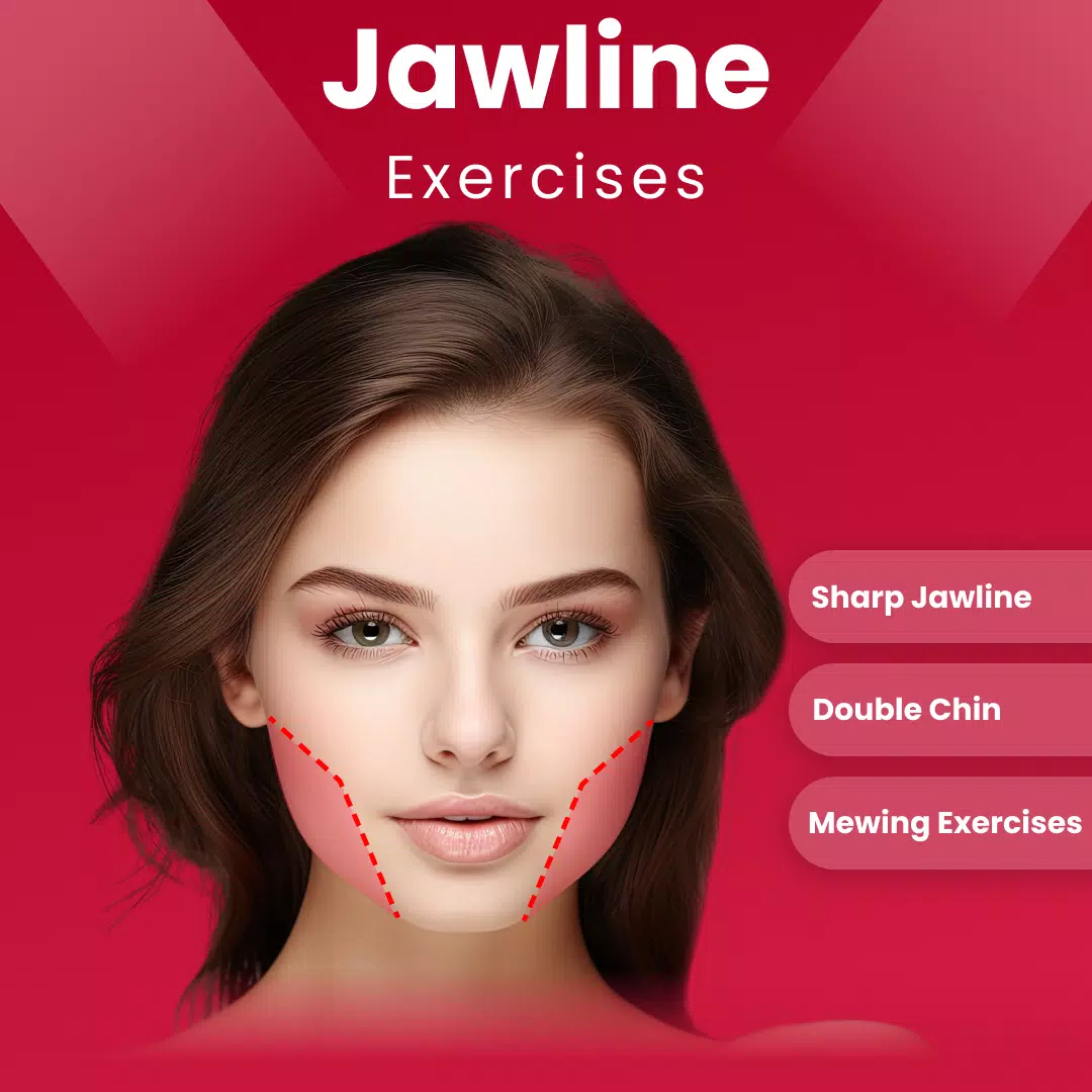 Jawline Exercises & Mewing Captura de tela 0