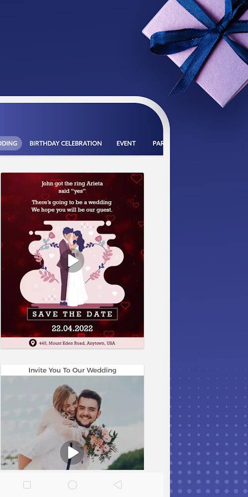 Video Invitation Maker স্ক্রিনশট 1