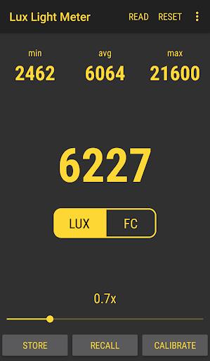 Lux Light Meter Pro Captura de pantalla 1