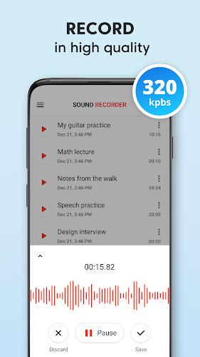 Sound Recorder Plus: Voice Rec Screenshot 1