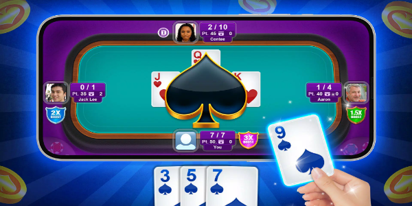 Spades - Offline Fun Card Game Captura de tela 2