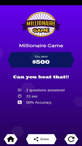 Millionaire Game - Trivia Quiz 螢幕截圖 0