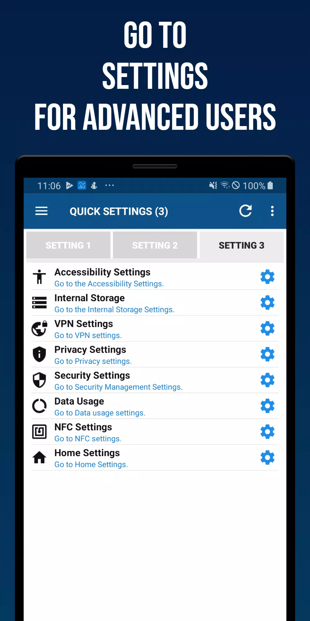 Smart Quick Settings Tangkapan skrin 2