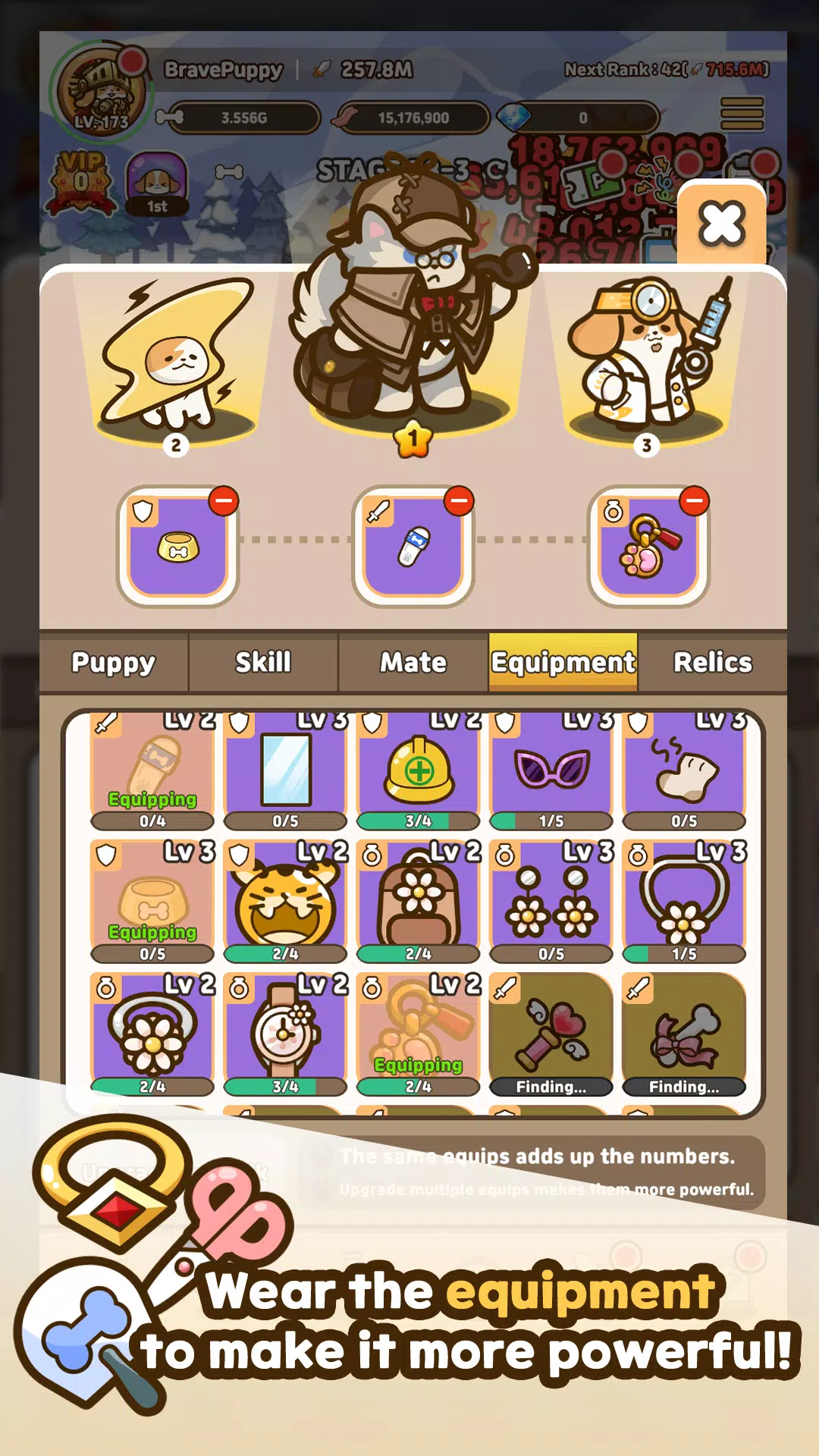 Bravepuppy Idle Adventure 螢幕截圖 3