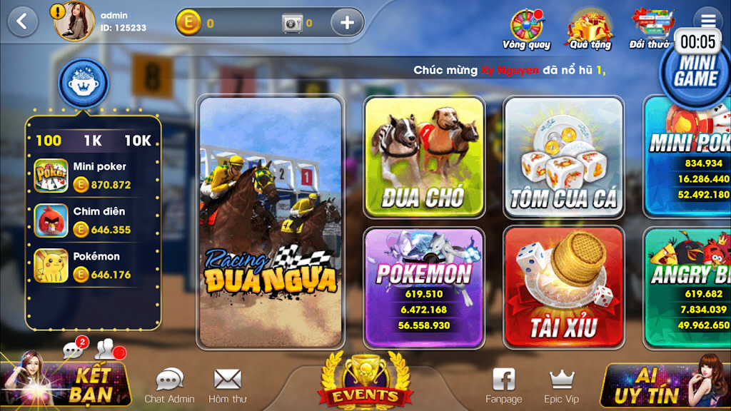 Epic JackPot: Đại gia Game bai Club ภาพหน้าจอ 0